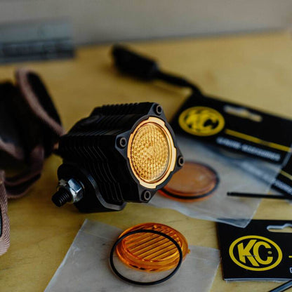KC HiLiTES FLEX ERA 1 Performance Yellow Flood Beam Lens 4266 4266 Photo - lifestyle view
