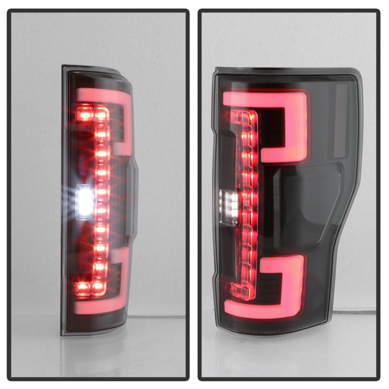 Spyder 17-18 Ford F-250 Super Duty (Excl LED Models) LED Tail Lights - Blk Smk (ALT-YD-FS17-LED-BSM) 5085597 5085597 Photo - Unmounted