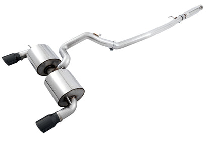 AWE Tuning Ford Focus RS Touring Edition Cat-back Exhaust - Resonated - Diamond Black Tips 3020-33042 3020-33042 Photo - Primary