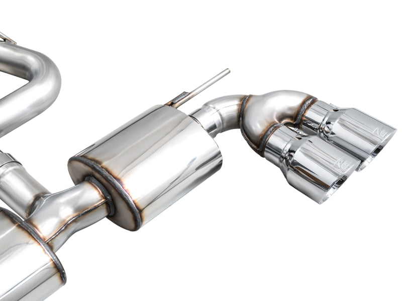 AWE Tuning AWE MK8 Volkswagen Golf R 3in Touring Edition Quad Exhaust - Chrome Silver Tips 3015-42658 3015-42658 Photo - out of package