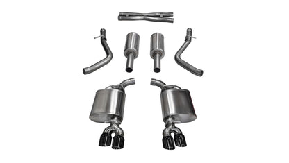Corsa Performance 15-17 Dodge Challenger Sport Cat-Back Dual Rear Exit with Twin 3.5in 14986BLK Photo - Primary