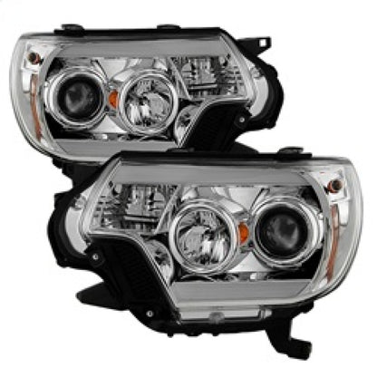 Spyder Toyota Tacoma 12-16 Projector Headlights Light Bar DRL Chrome PRO-YD-TT12-LBDRL-C 5081704 5081704 Photo - Primary