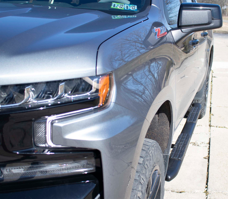 Fishbone Offroad 2019+ Chevrolet Silverado 1500 Double Cab Oval Side Steps - Black Textured FB21383 FB21383 Photo - lifestyle view