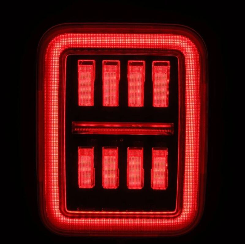AlphaRex 19-24 Jeep Gladiator JT Nova-Series Prismatic LED Tail Lights - Black-Red 602070 602070 User 2