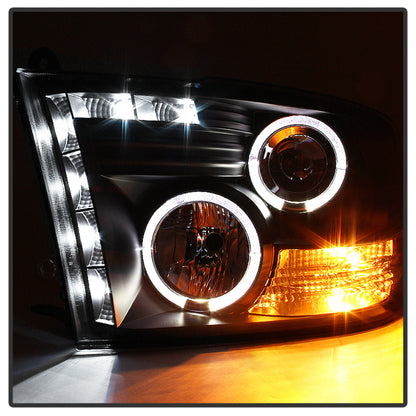 Spyder Dodge Ram 1500 09-14 10-14 Projector Headlights Halogen- LED Halo LED - Blk PRO-YD-DR09-HL-BK 5010032 5010032 User 1