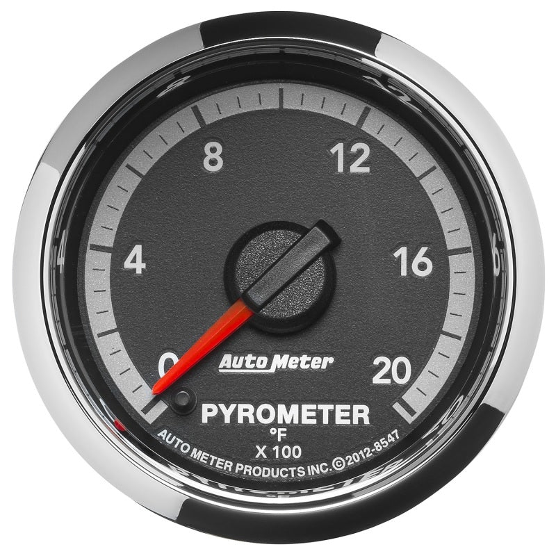 Autometer 2-1/16" Pyrometer, 0-2000 °F, Stepper Motor, Gen 4 Dodge Factory Match 8547 Photo - Primary