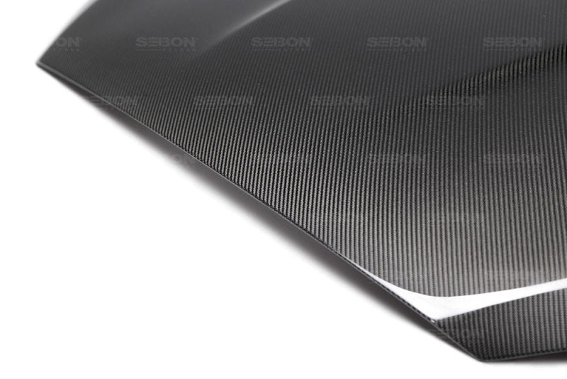 Seibon 15-16 Ford Focus TS-Style Gloss Finish Carbon Fiber Hood HD16FDFO-TS HD16FDFO-TS Photo - Primary