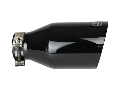 aFe MACH Force-Xp 409 SS Clamp-On Exhaust Tip 2.5in. Inlet / 4.5in. Outlet / 9in. L - Black 49T25454-B091 49T25454-B091 Photo - Unmounted