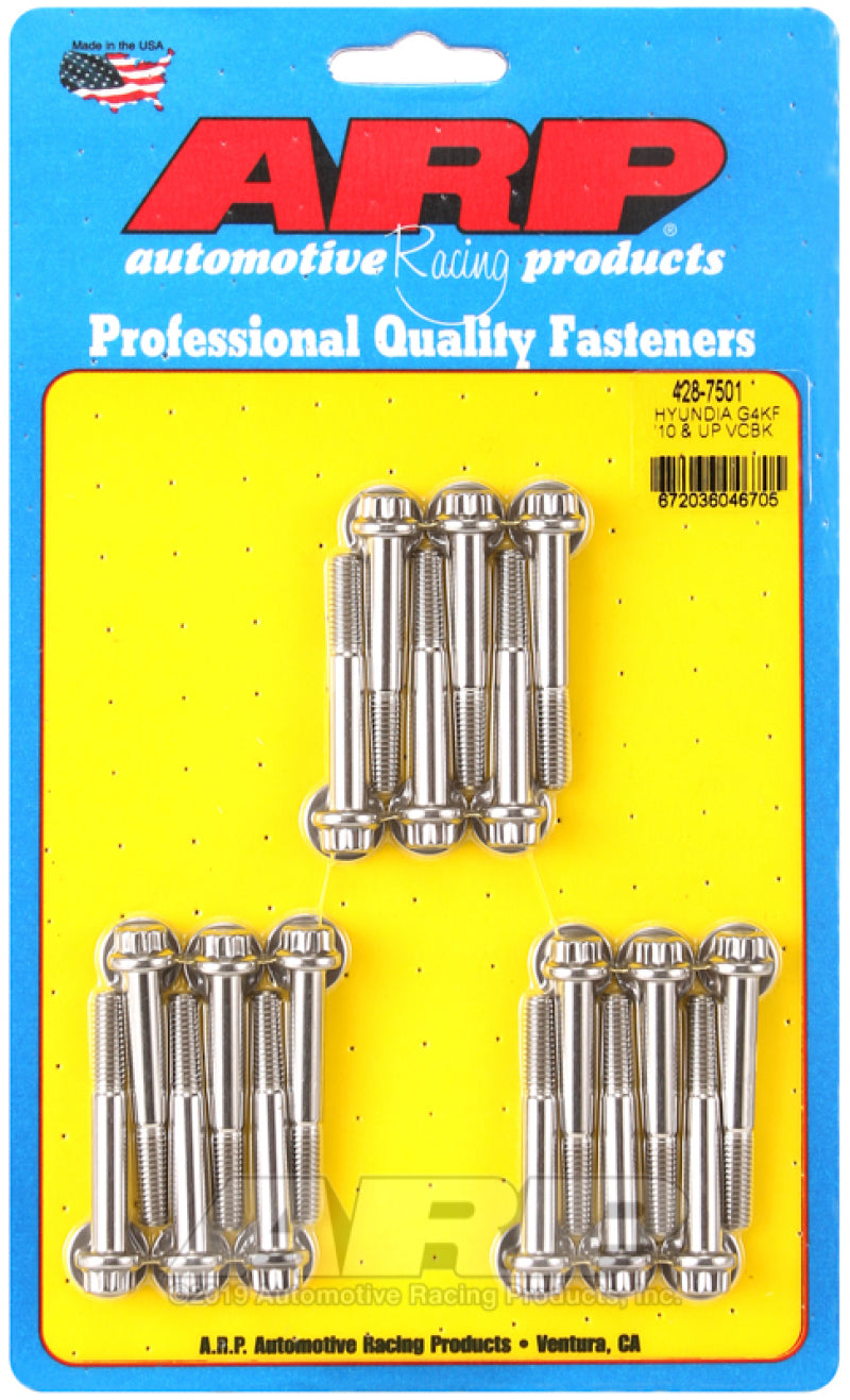 ARP Hyundia G4KF 2L '10 & up Valve Cover Bolt Kit 428-7501 Photo - Primary