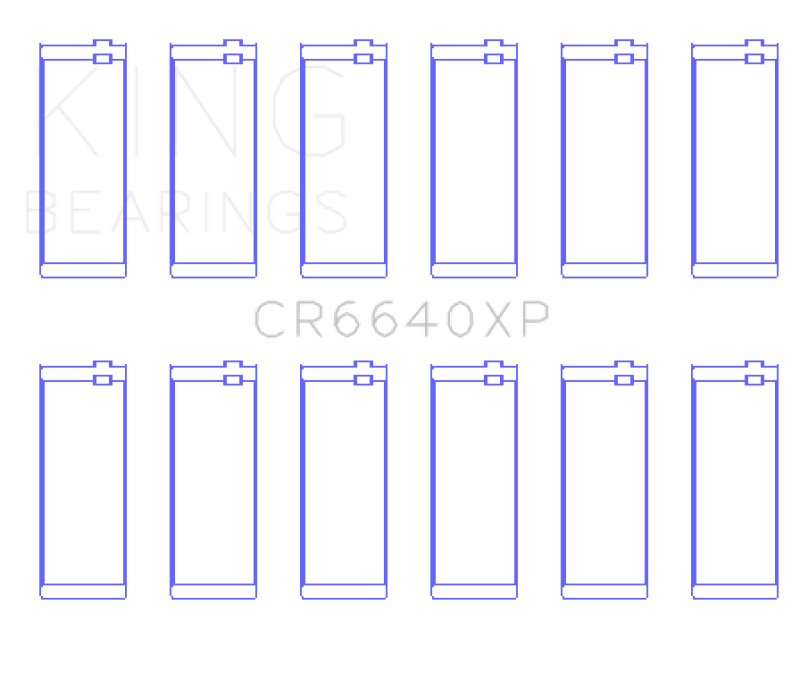 King Engine Bearings King BMW M20/M50 2.0L/2.5L/2.7L (Size STD) Performance Rod Bearing Set CR6640XP CR6640XP Photo - Primary