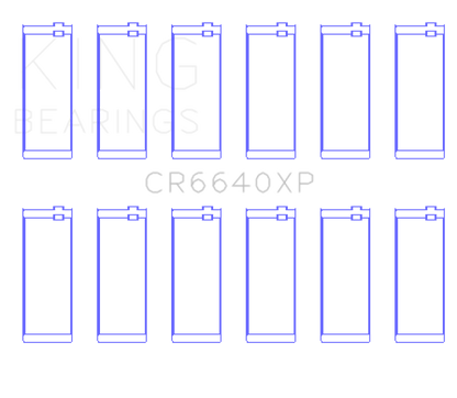 King Engine Bearings King BMW M20/M50 2.0L/2.5L/2.7L (Size STD) Performance Rod Bearing Set CR6640XP CR6640XP Photo - Primary