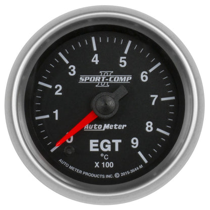 Autometer Sport-Comp II Gauge Pyrometer (Egt) 2 1/16in 900c Digital Stepper Motor Sport-Comp II 3644-M 3644-M Photo - Primary