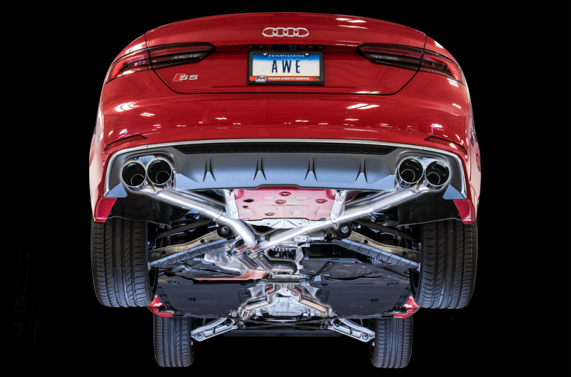 AWE Tuning Audi B9 S5 Sportback Track Edition Exhaust - Non-Resonated (Silver 102mm Tips) 3010-42068 3010-42068 Photo - Primary
