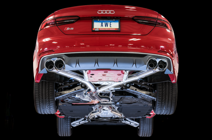 AWE Tuning Audi B9 S5 Sportback Track Edition Exhaust - Non-Resonated (Silver 102mm Tips) 3010-42068 3010-42068 Photo - Primary