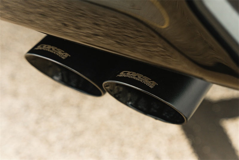 CORSA Performance Corsa 22-23 Chevrolet Silverado 1500 Cat-Back Dual Rear Exit with Twin 4in Black Tips 21238BPC 21238BPC Photo - Mounted