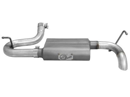 aFe Scorpion 2-1/2in Aluminized Steel Axle-Back Exhaust System: Jeep Wrang 49-08046 Photo - Unmounted
