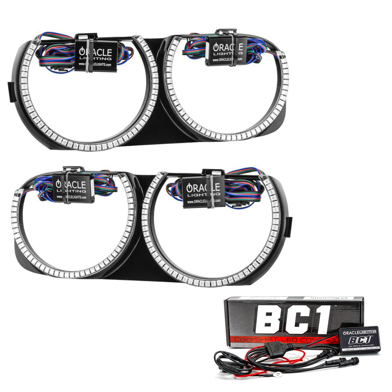 ORACLE Lighting Oracle 15-21 Dodge Challenger Pre-Installed Halo Headlight Bezel - ColorSHIFT w/ BC1 Controller 7739-335 7739-335 Photo - Primary