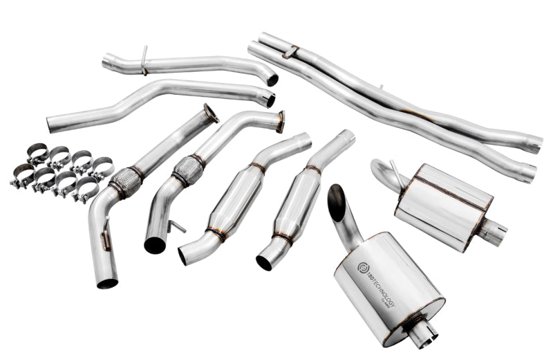 AWE Tuning Audi B9 SQ5 Resonated Touring Edition Cat-Back Exhaust - No Tips (Turn Downs) 3015-31016 3015-31016 Photo - out of package