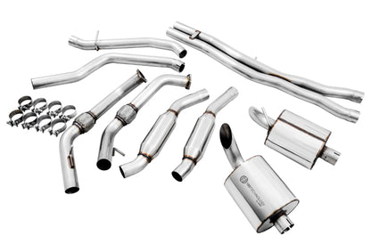 AWE Tuning Audi B9 SQ5 Resonated Touring Edition Cat-Back Exhaust - No Tips (Turn Downs) 3015-31016 3015-31016 Photo - out of package