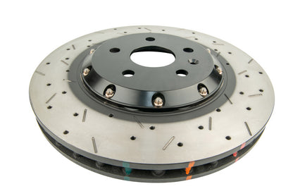 DBA 2010+ Camaro V8 SS Front Drilled & Slotted 5000 Series 2 Piece Rotor Assembled w/ Black Hat 52604BLKXS 52604BLKXS Photo - out of package