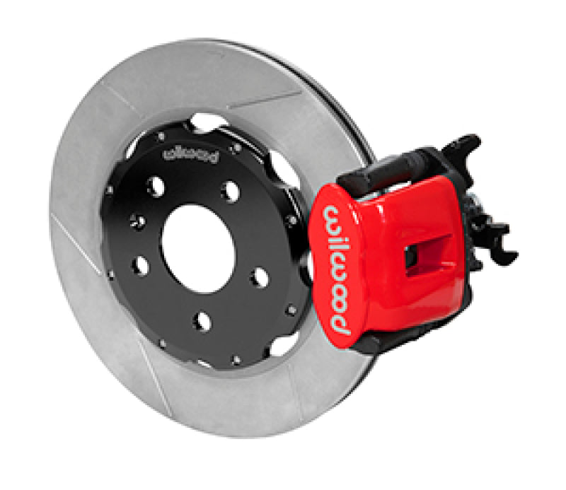 Wilwood 03-08 Audi A4 Caliper-Combination Parking Brake Rear 12.19 Rotor - Red 140-14591-R