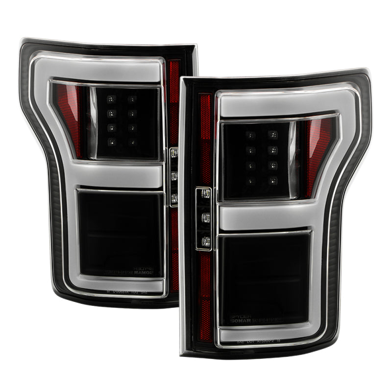 SPYDER 18-20 Ford F150 w/ Rear Blind Spot LED Tail Lights - Black (ALT-YD-FF15018BS-LED-BK) 5088550 5088550 Photo - Primary