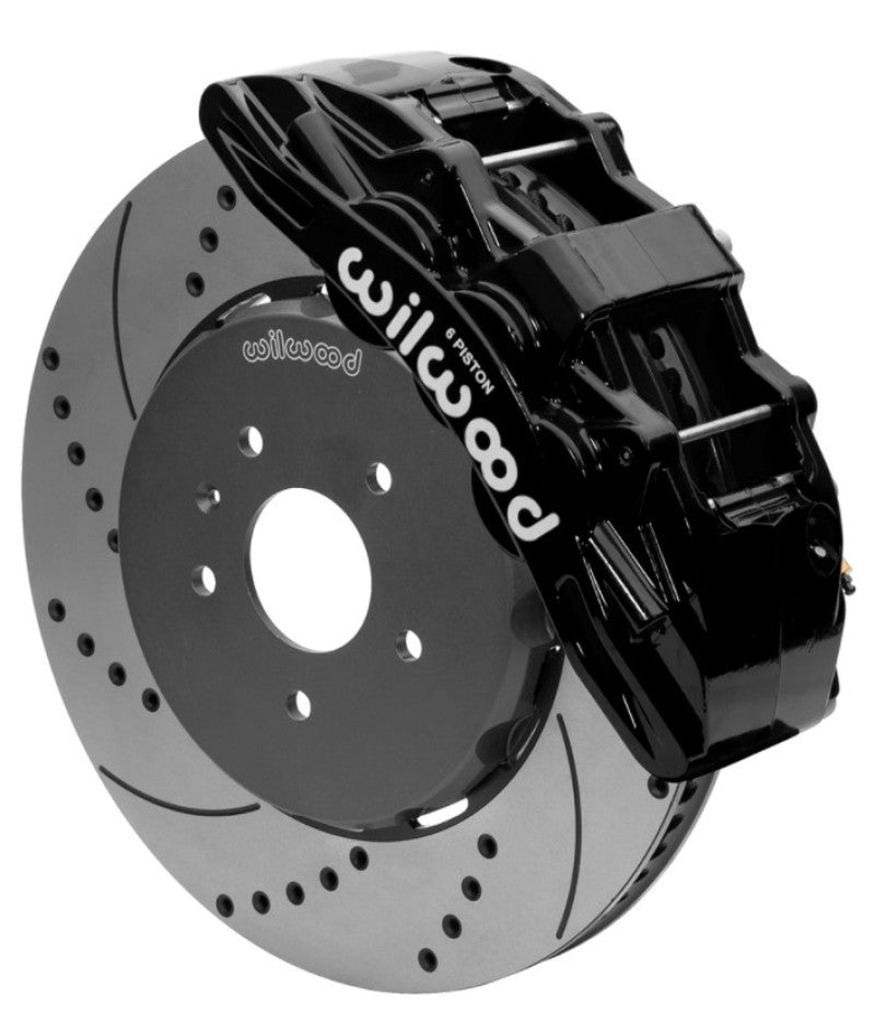 Wilwood SX6R Front Brake Kit 15in SRP Slotted/Drilled Black w/ Lines 14+ Chevy Corvette C7 140-15743-D 140-15743-D User 1