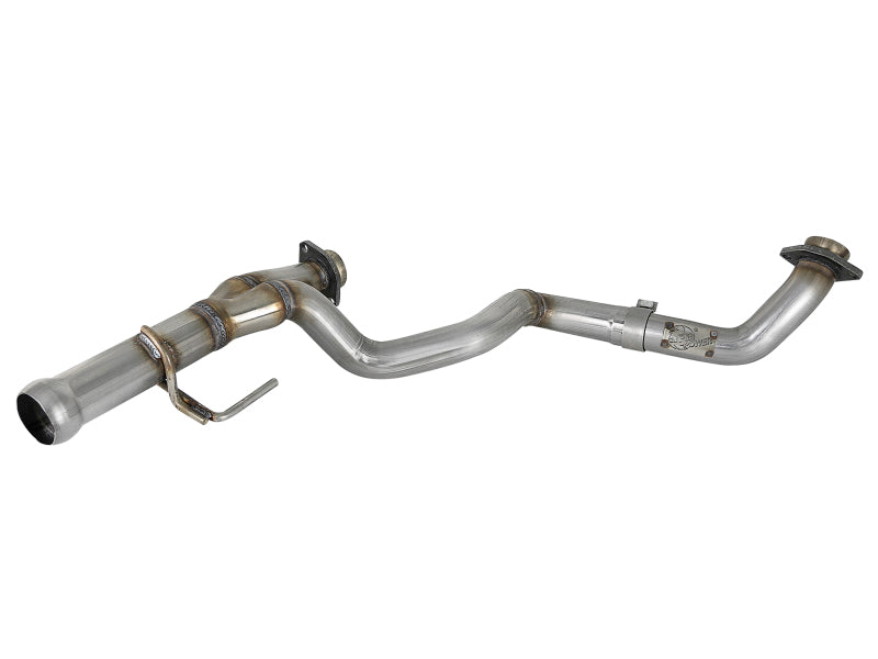 aFe Power Twisted Steel Y-Pipe 2-1/4in 409 SS Exhaust System 2018 Jeep 48-48026 Photo - Primary