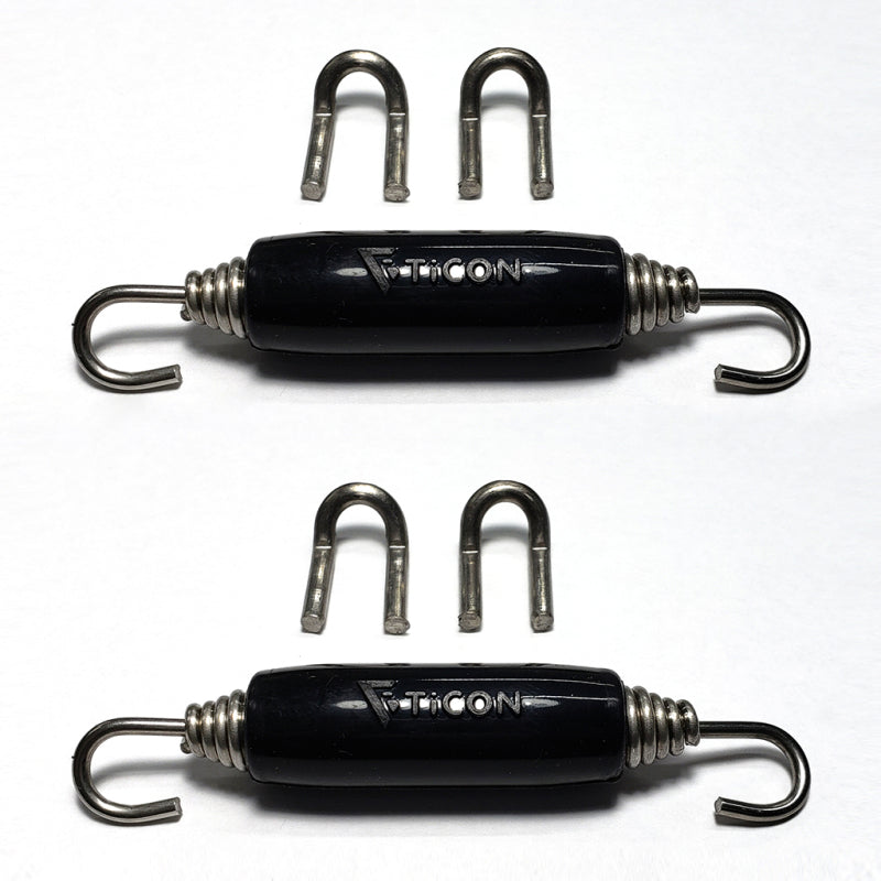 Stainless Bros Spring Tab Kit - 5 Pack SS304 (5 Springs 10 Hooks and 5 Black Silicone Sleeves) 608-00215-1101 608-00215-1101 User 1