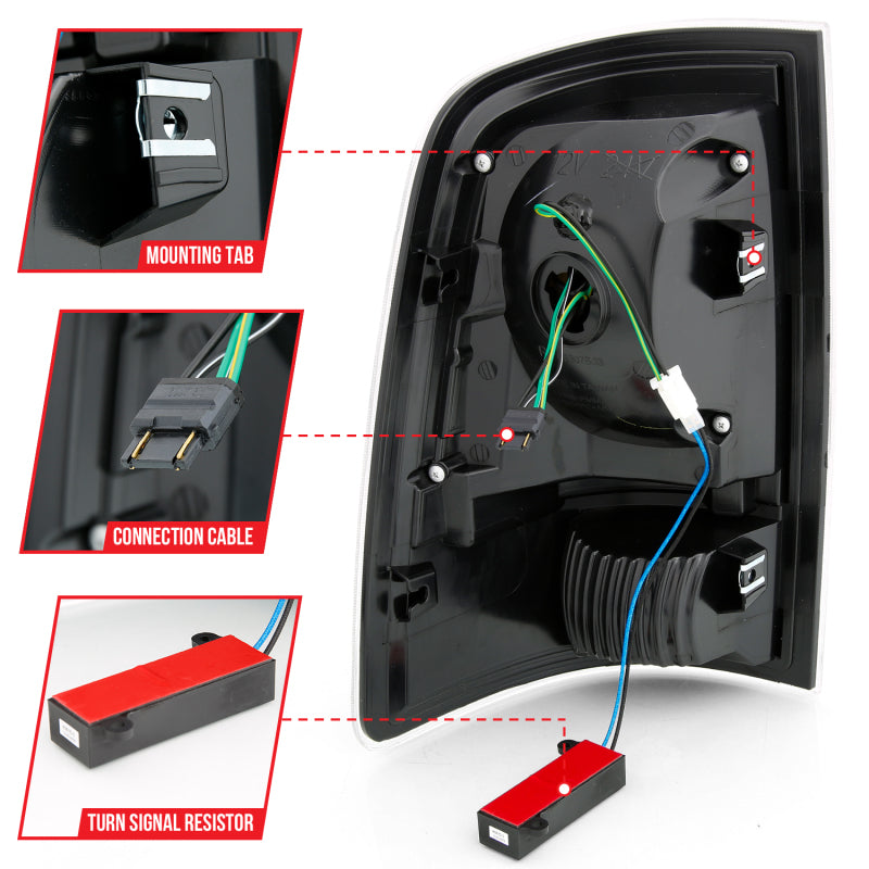 ANZO 2009-2018 Dodge Ram 1500 LED Taillight Plank Style Black w/Smoke Lens 311319 311319 User 4