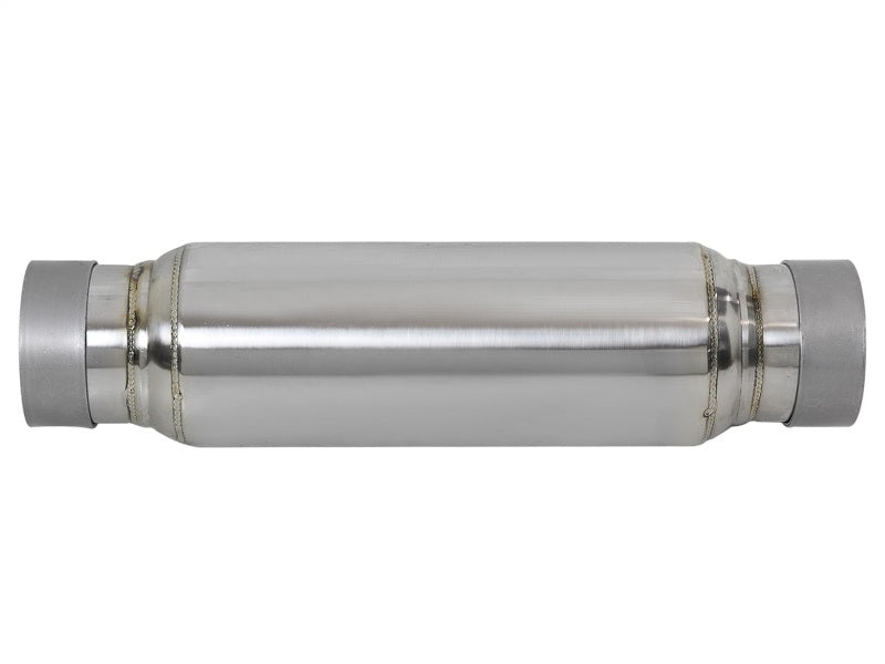 aFe Resonator - MACH Force-Xp 409 Stainless Steel 3in Inlet/Outlet x 4in 49M10001 Photo - Unmounted