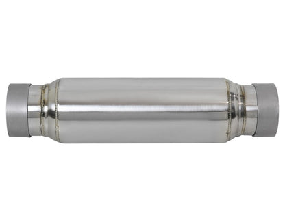 aFe Resonator - MACH Force-Xp 409 Stainless Steel 3in Inlet/Outlet x 4in 49M10001 Photo - Unmounted