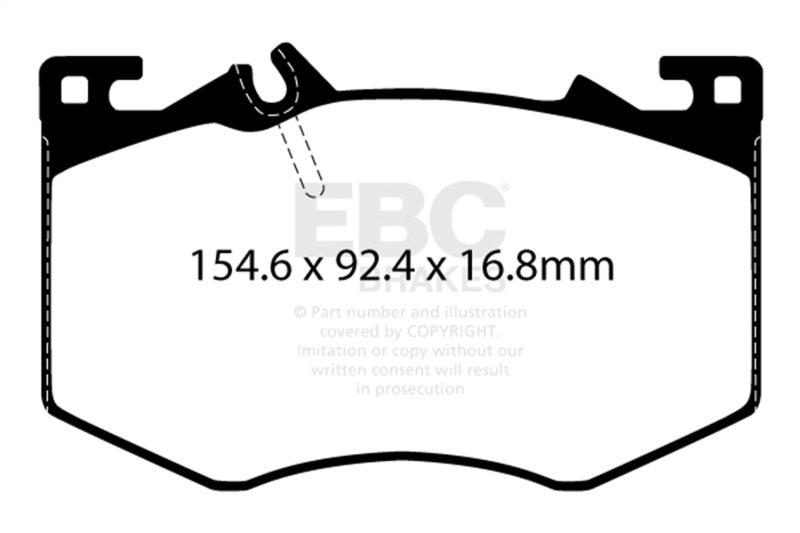 EBC 2020+ Mercedes-Benz A35 AMG / 2020+ Mercedes-Benz CLA45 AMG (C118) Bluestuff Front Brake Pads DP52423NDX DP52423NDX Photo - Unmounted