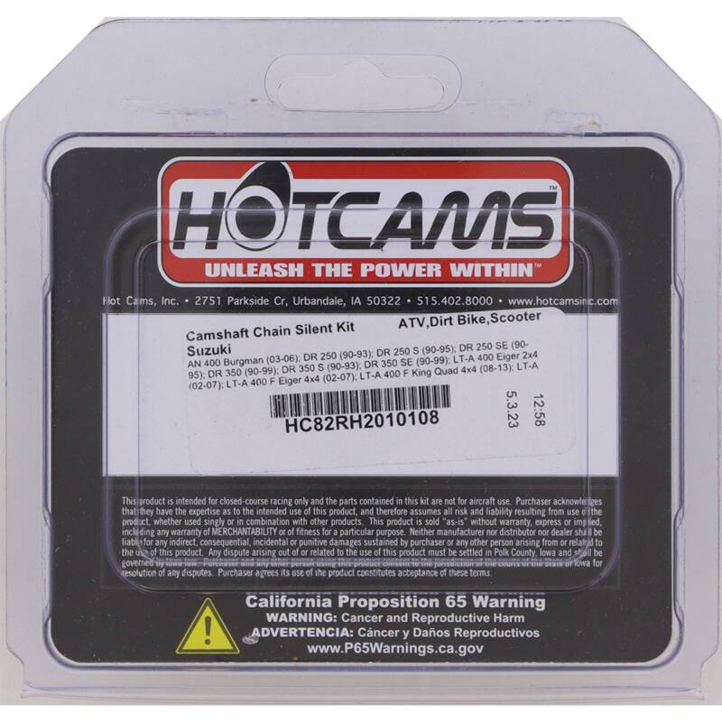 Hot Cams 03-06 AN 400 Burgman/90-93 DR 250 Camshaft Chain Silent Kit HC82RH2010108 HC82RH2010108 Photo - Primary