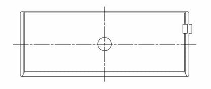 ACL Chev. V8 396-402-427-454 Race Series Engine Connecting Rod Bearing Set 8B743HD-010 8B743HD-010 Technical Drawing