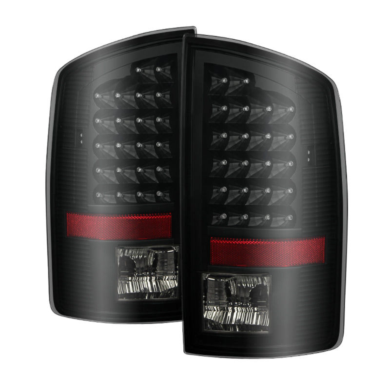 SPYDER Xtune Dodge Ram 07-08 1500 / Ram 07-09 2500/3500 LED Tail Lights Black Smoke ALT-JH-DR07-LED-BKSM 9026539 9026539 Photo - Primary