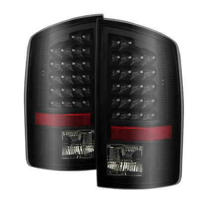 SPYDER Xtune Dodge Ram 07-08 1500 / Ram 07-09 2500/3500 LED Tail Lights Black Smoke ALT-JH-DR07-LED-BKSM 9026539 9026539 Photo - Primary