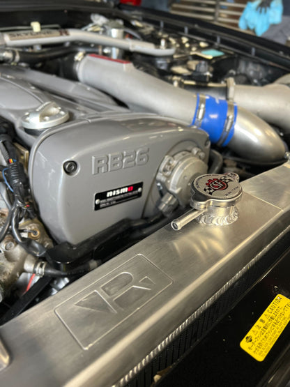 CSF Nissan R33 Skyline GT-R/GTS Full Billet Aluminum High-Performance Radiator 7219 7219 Photo - Mounted