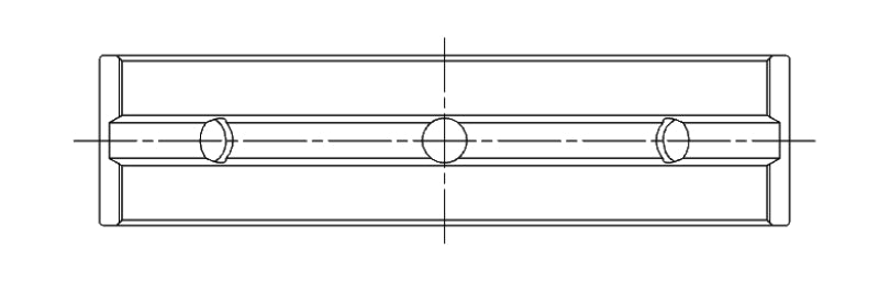 ACL Toyota 1GR-FE V6 Tundra Standard High Performance W/ Extra Oil Clearance Main Bearing Set 4M8263HX-STD 4M8263HX-STD Technical Drawing