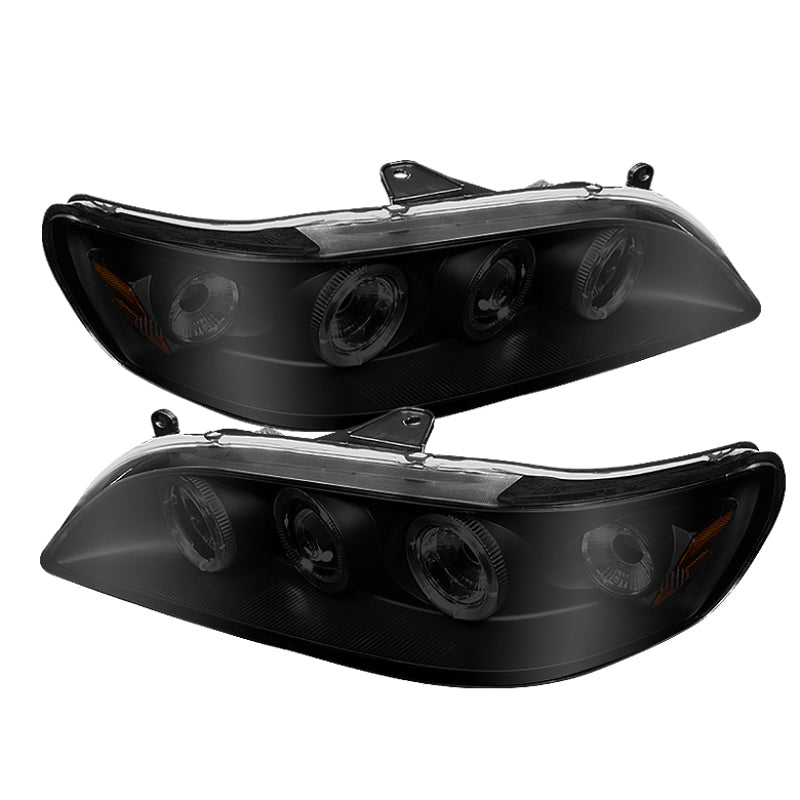 Spyder Honda Accord 98-02 1PC Projector Headlights LED Halo Amber Reflctr Blk PRO-YD-HA98-AM-BK 5010728 5010728 Photo - Primary