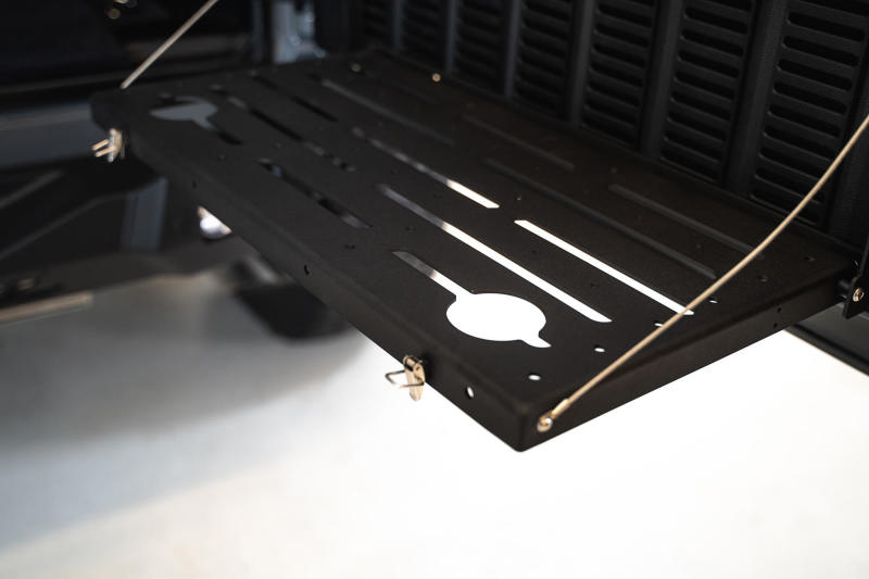 DV8 Jeep JL Tailgate Mounted Table (Trail Table) - Black TTJL-01 TTJL-01 Photo - Mounted