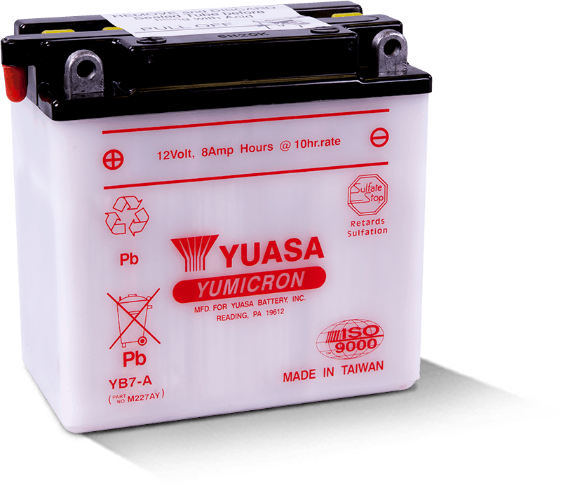 Yuasa Battery Yuasa YB7-A Yumicron 12 Volt Battery YUAM227AY YUAM227AY User 1