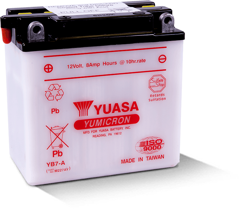 Yuasa Battery Yuasa YB7-A Yumicron 12 Volt Battery YUAM227AY