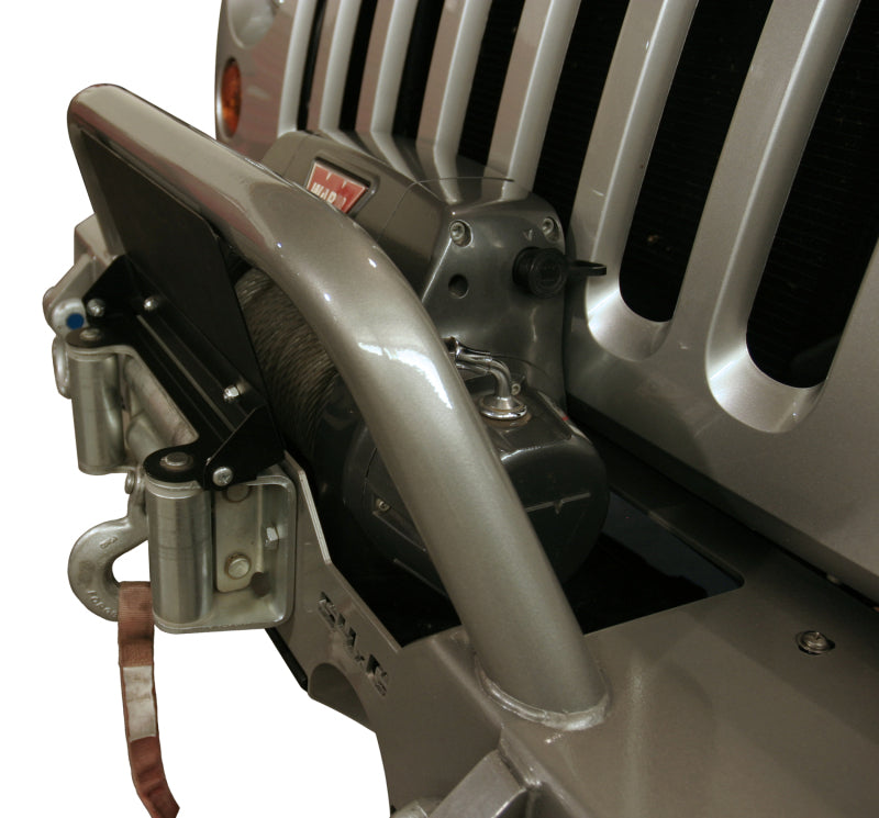 Tuffy Products Tuffy Flip-up License Plate Holder For Winch Roller Fairlead 01Black 189-01 189-01 Photo - Mounted