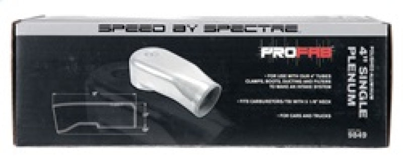 Spectre Plenum 4in. OD x 9in. (Air Cleaner to Stud Inlet) - Single 9849 9849 Photo - in package