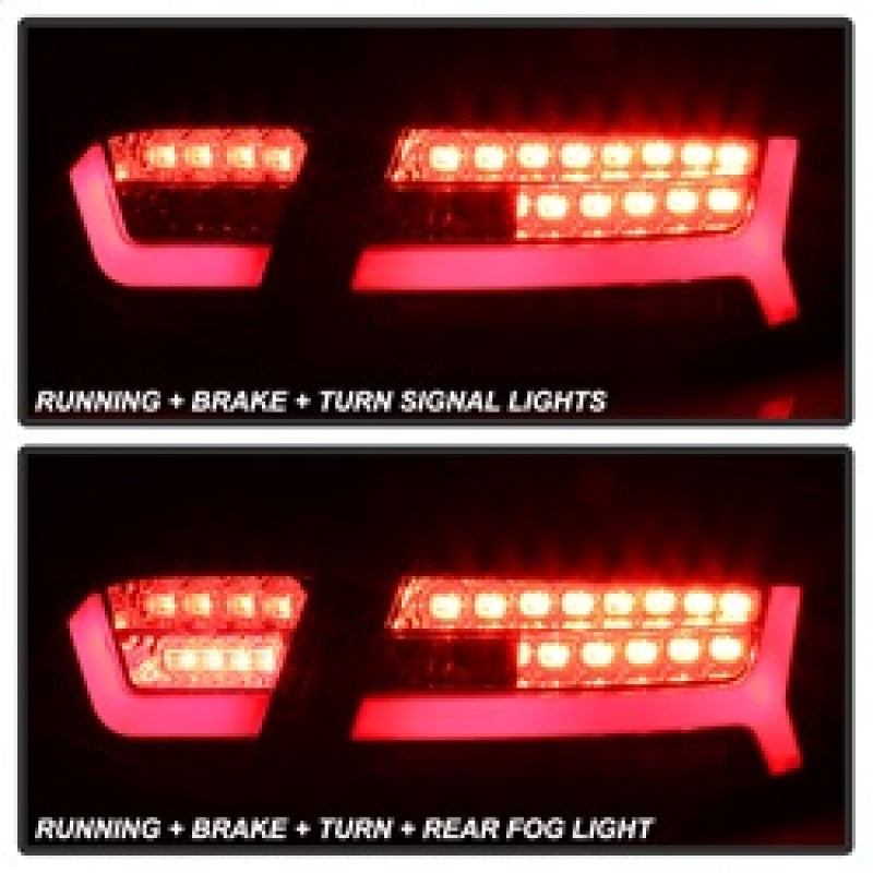 Spyder 09-12 Audi A6 LED Tail Lights - Red Clear (ALT-YD-AA609-LED-RC) 5085191 5085191 Photo - Unmounted