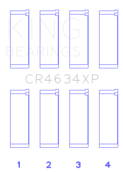 King Engine Bearings King Hyundai G4KF (Size 0.25) Connecting Rod Bearing Set CR4634XP0.25 CR4634XP0.25 Photo - Primary