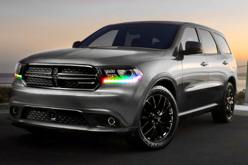 ORACLE Lighting Oracle 16-20 Dodge Durango Dynamic RGB Headlight DRL Upgrade Kit - ColorSHIFT - Dynamic 1280-332 1280-332 Photo - Mounted