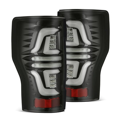 AlphaRex 17-19 Ford F250 Super Duty PRO-Series LED Tail Lights Jet Black (w/o Blind Spot Sensor) 657010 657010 Photo - Primary