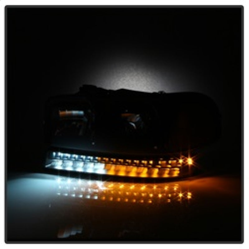 SPYDER xTune GMC Sierra 99-06 /Yukon 00-06 Headlights & LED Bumper Lights - Black HD-JH-GS99-LED-SET-BK 9037399 9037399 Photo - Unmounted